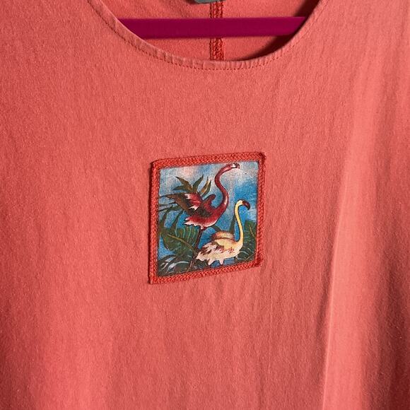 Cover Charge One Size Pink Flamingo Pullover Dress - Picture 4 of 8